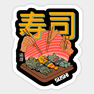 Sushi Monster Sticker